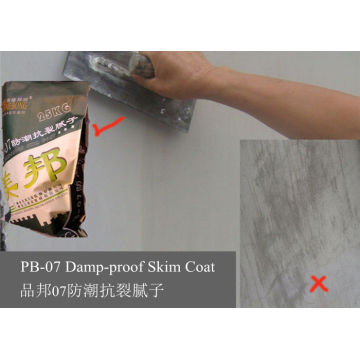 Damp Proof White Cement Based Wall Putty Skim Coat For Exterior